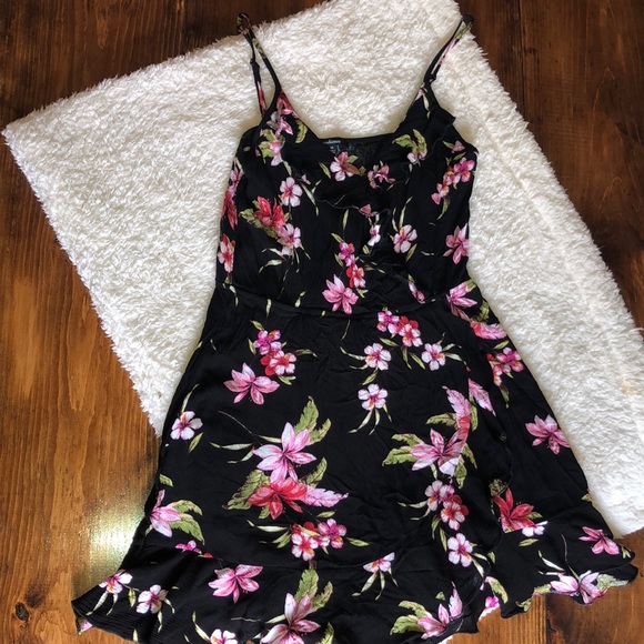 Ambiance Dresses & Skirts - Floral Ruffle Cocktail Dress